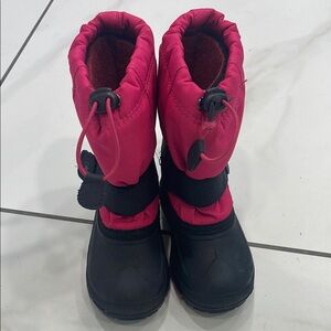 Kamik Kids' Pink and Black Snow Boots